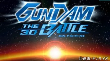 Gundam - The 3D Battle (Japan) screen shot title